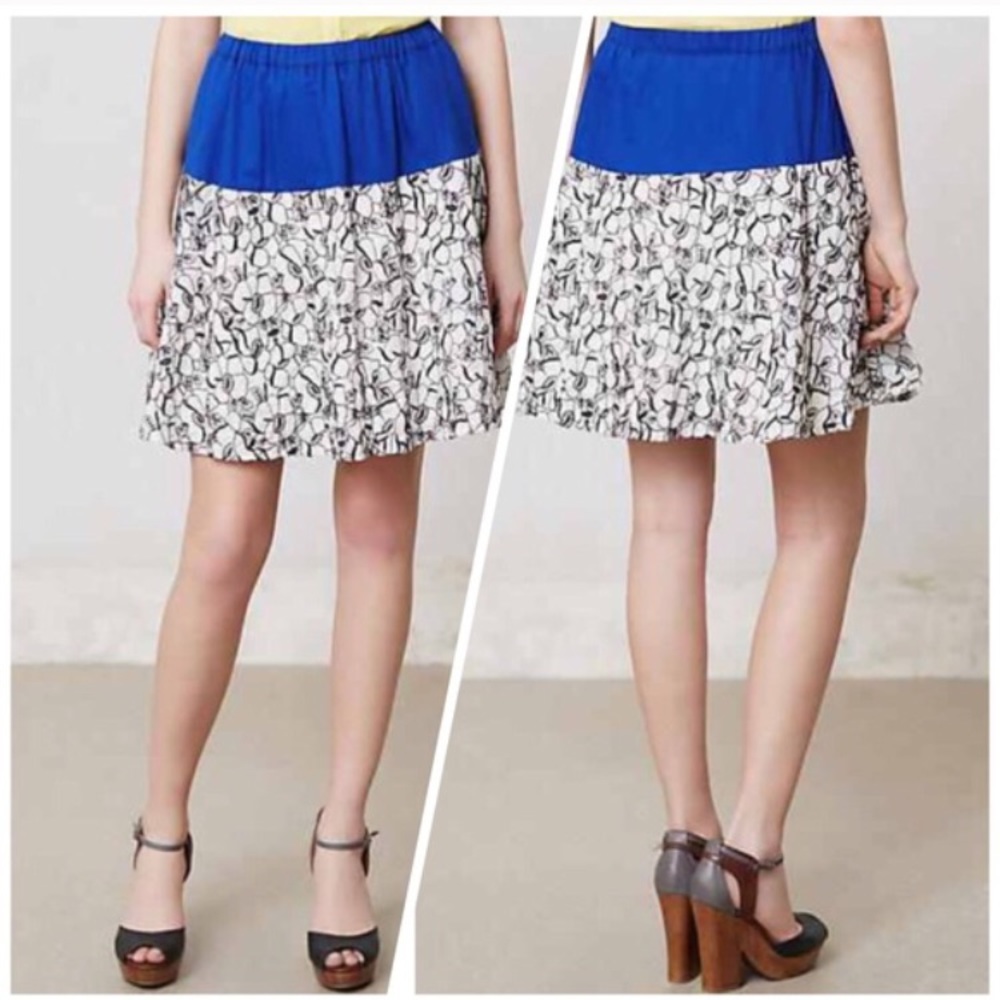 Anthropologie Bellflower Bloom Skirt